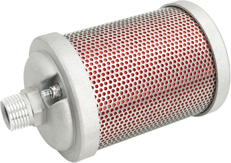 Maigoo M05 Air Compressor Muffler 1/2" NPT Male Fits for Compressor Dryer Compressed Air Equipment and Systems, Single Chamber 145 PSI - Image 1